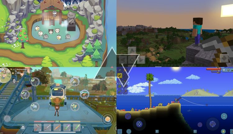 best-animal-crossing-games-android-cat-forest-minecraft-my-time-at-portia-terraria-collage