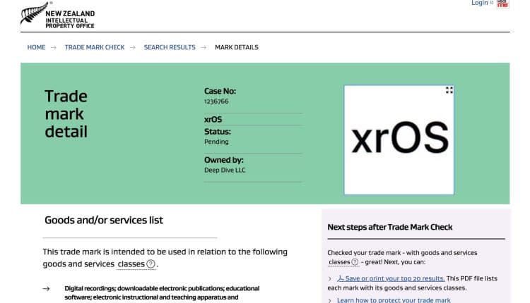 Η Apple καταχωρεί την λέξη 'xrOS' πριν από την αποκάλυψη του headset στο WWDC