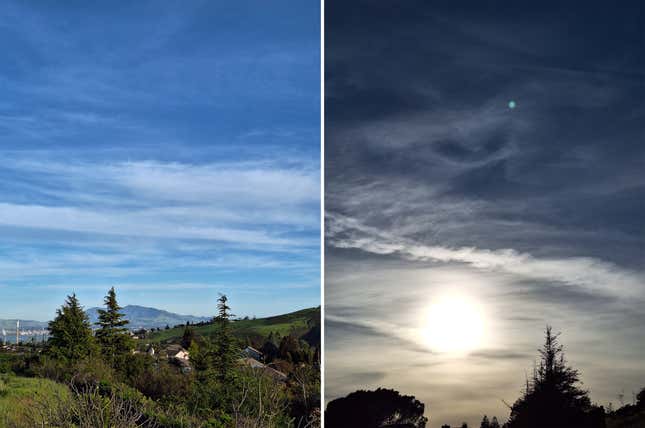 Δύο δοκιμαστικές λήψεις με το Galaxy A54 το μεσημέρι.