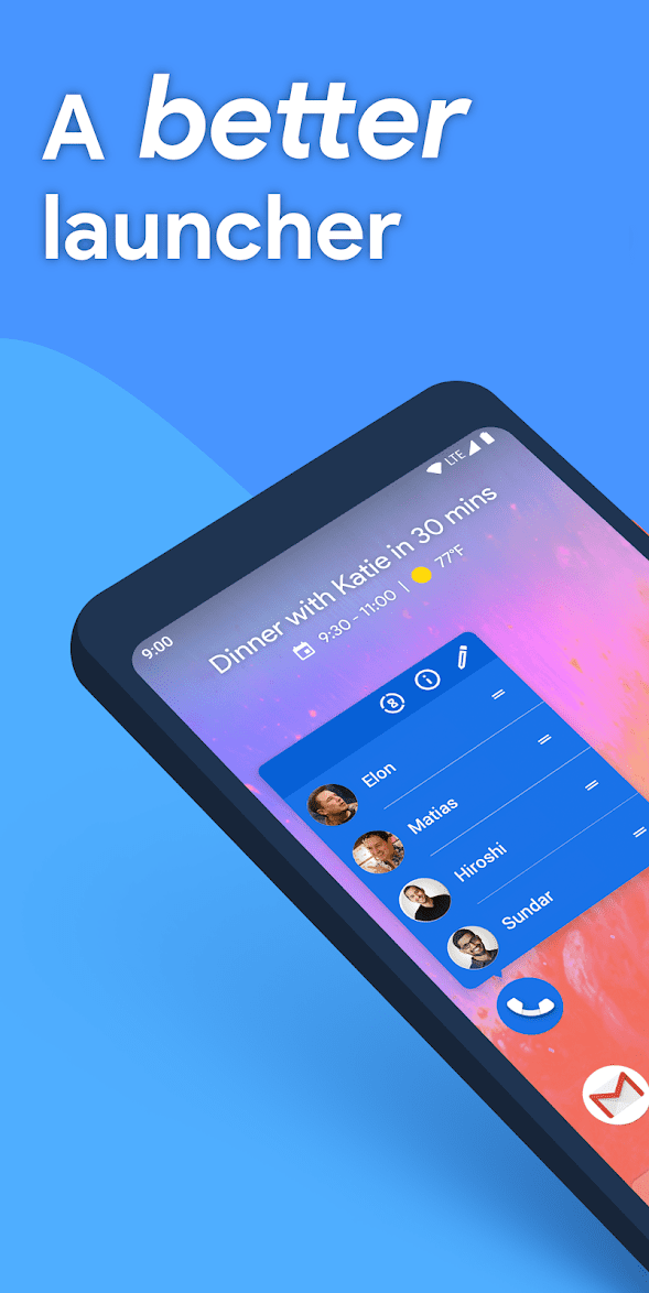 Action Launcher οι καλύτεροι εκτοξευτές Android