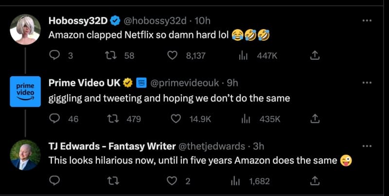 Το Amazon Prime Video Mocks της κοινής χρήσης λογαριασμού Netflix