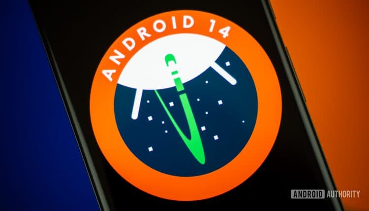 Android 14 logo stock photo 3