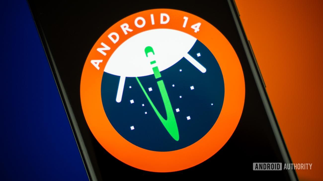 Android 14 logo stock photo 3