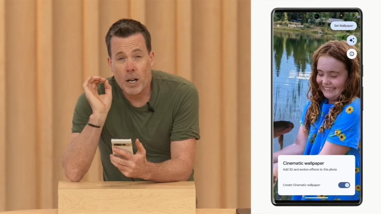 Οι κινηματογραφικές ταπετσαρίες της Google θα προσθέσουν ένα εφέ παράλλαξης 3D στις φωτογραφίες σας - το Android βαθμολογεί ορισμένα εργαλεία εξατομίκευσης που υποστηρίζονται από AI στο Google I/O'23