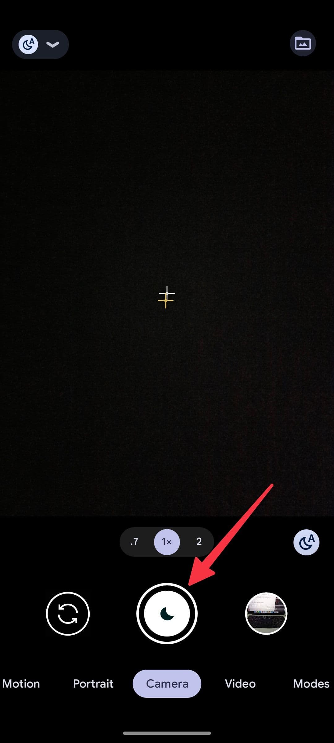 εφαρμογή κάμερας στο Pixel 6