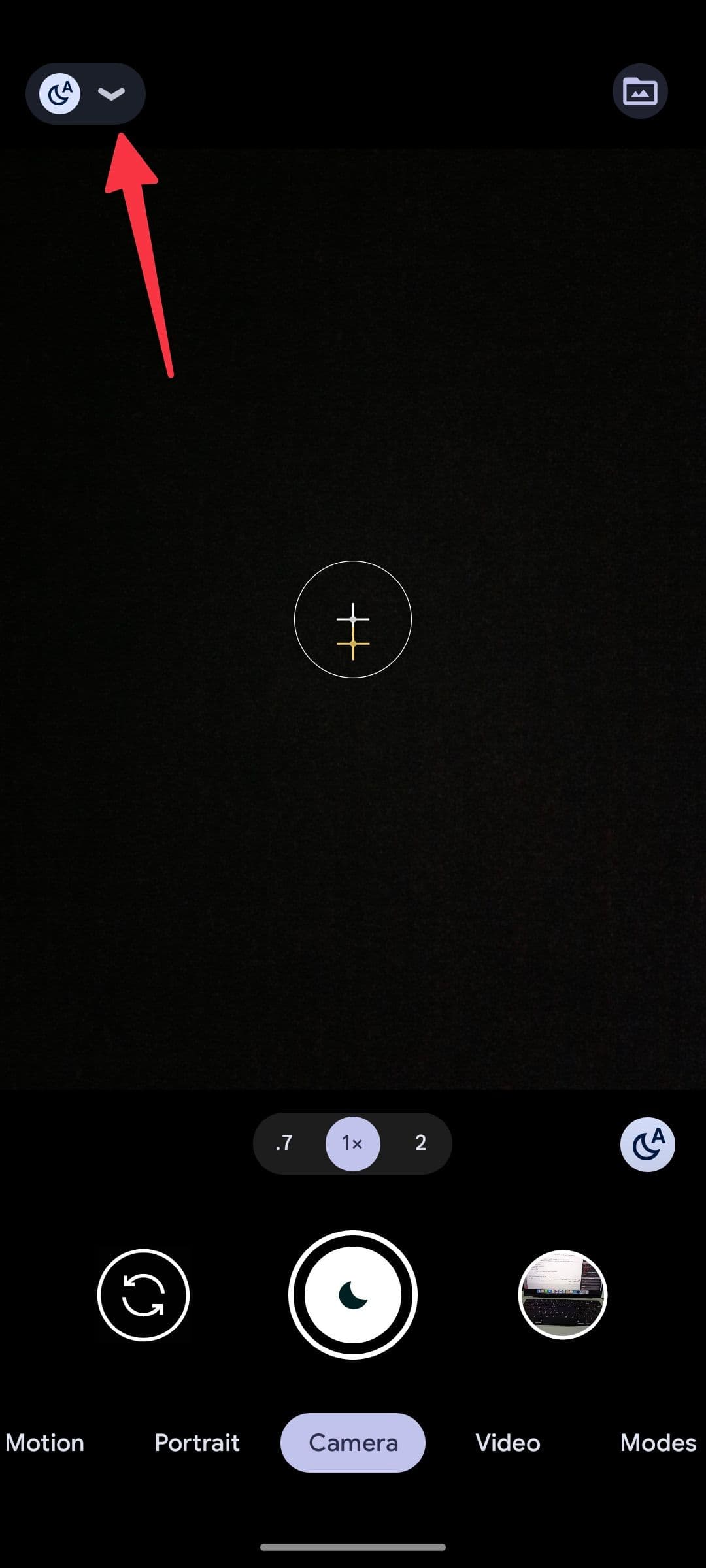 εφαρμογή κάμερας στο Pixel 6