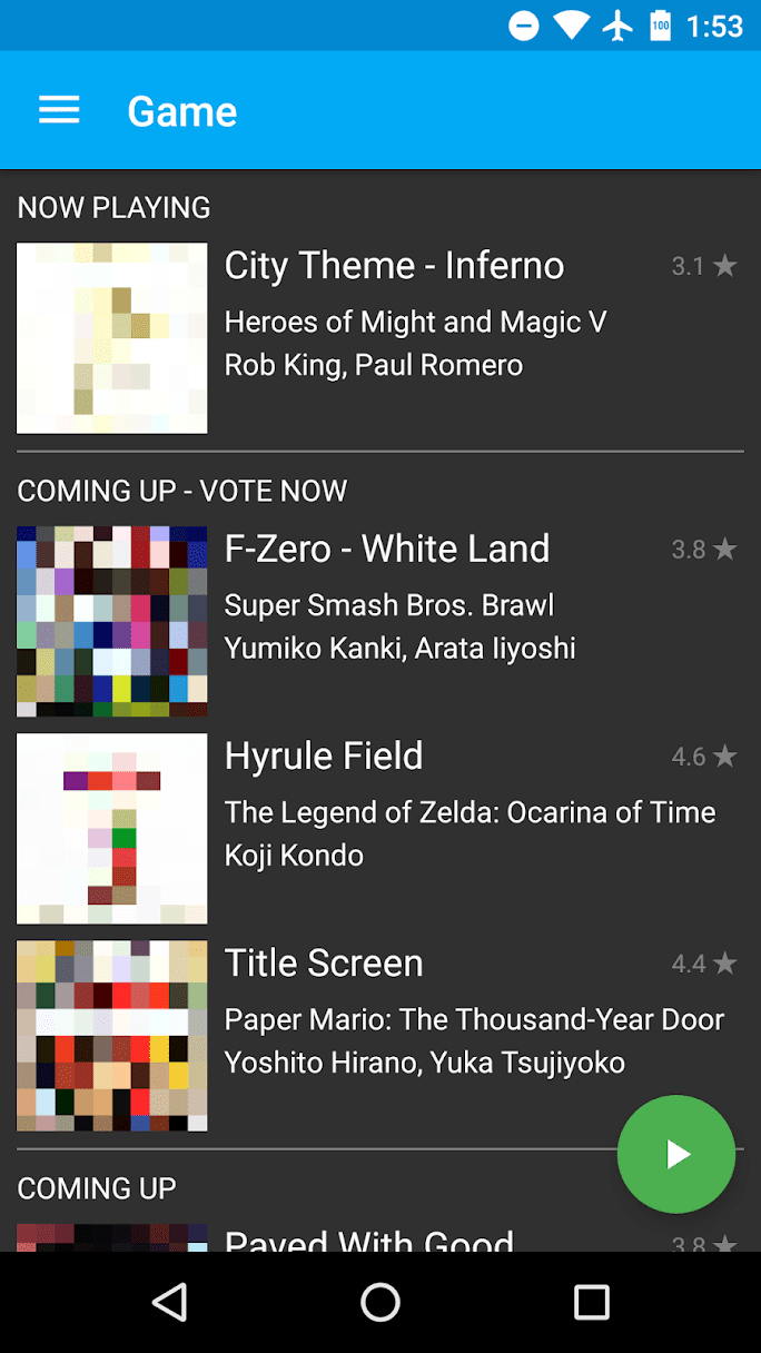 Player for Rainwave android auto roundup