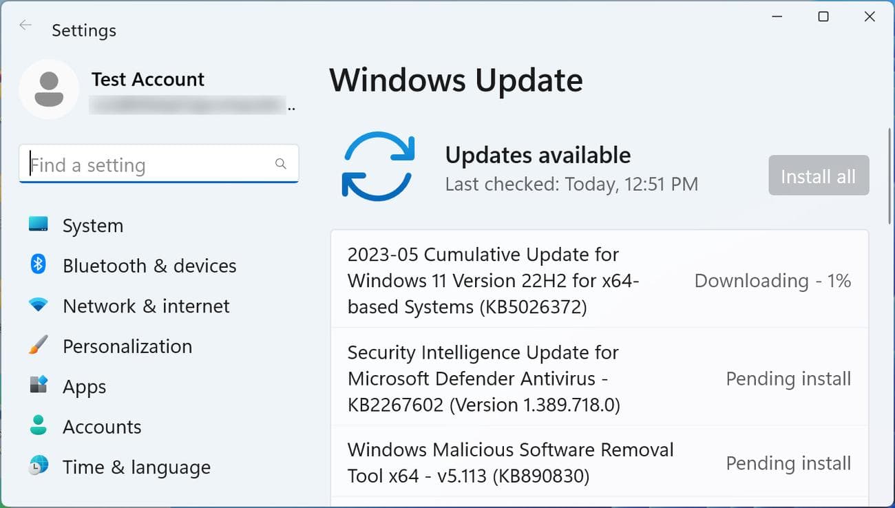 Αθροιστική ενημέρωση Windows 11 KB5026372