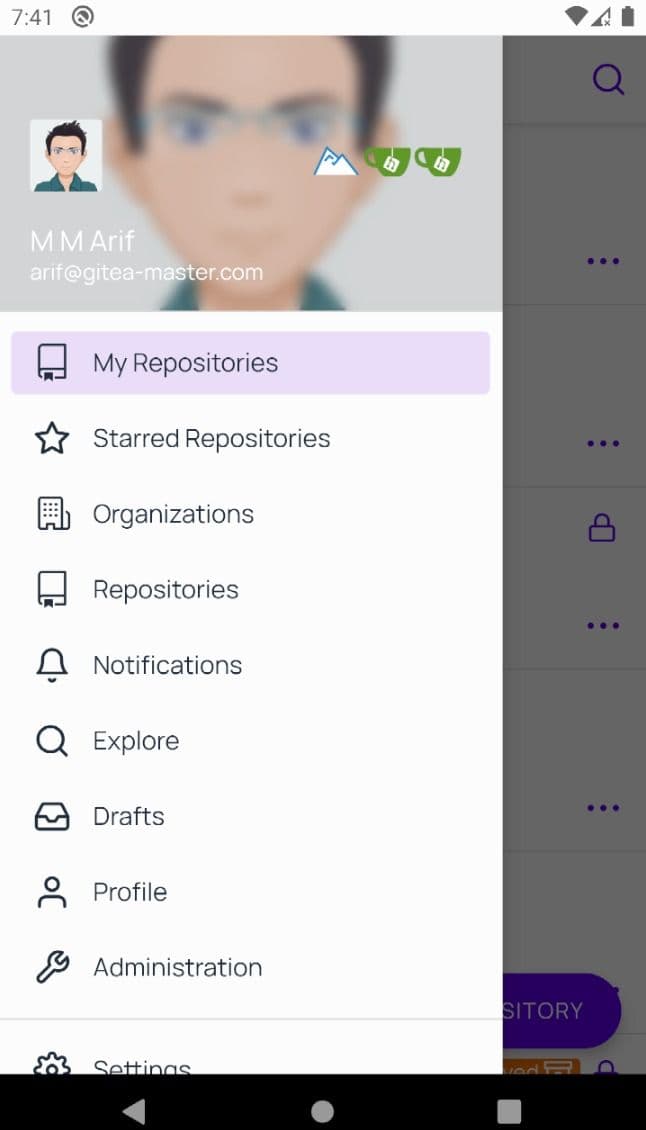 GitHub Alternative - GitNex για Gitea