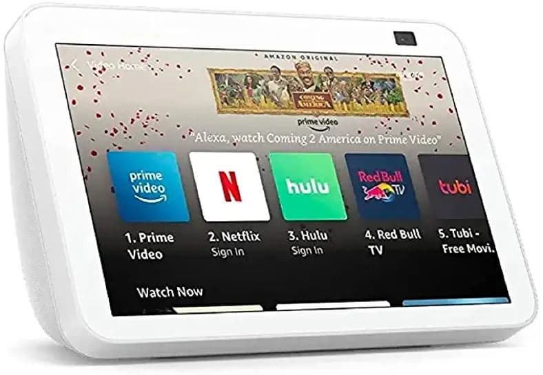 echo show 8 σε άσπρο φόντο