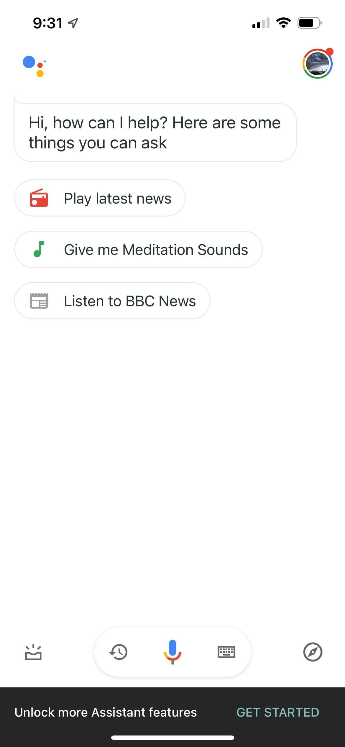 Εφαρμογή Google Assistant στο iPhone