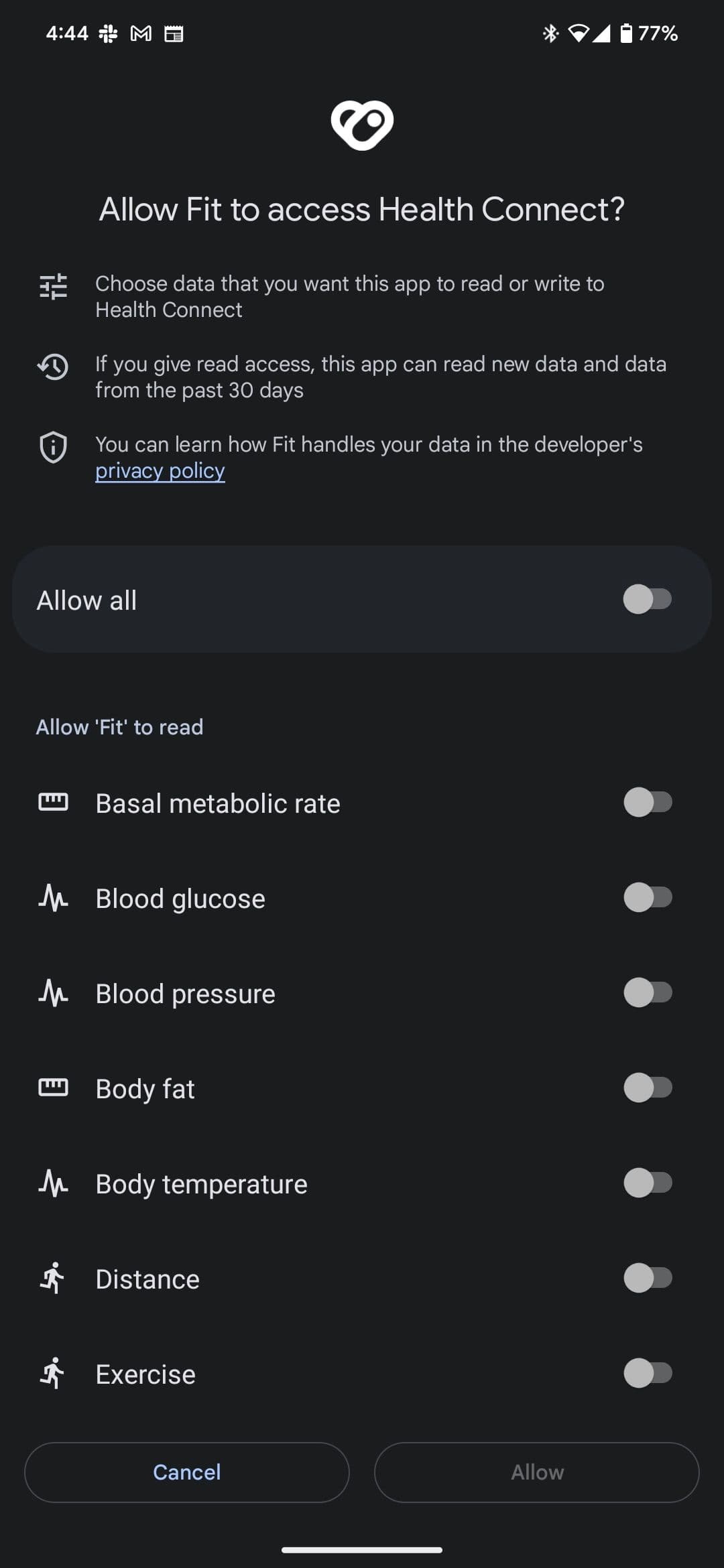 Το Google Fit συγχρονίζει δεδομένα με το Health Connect