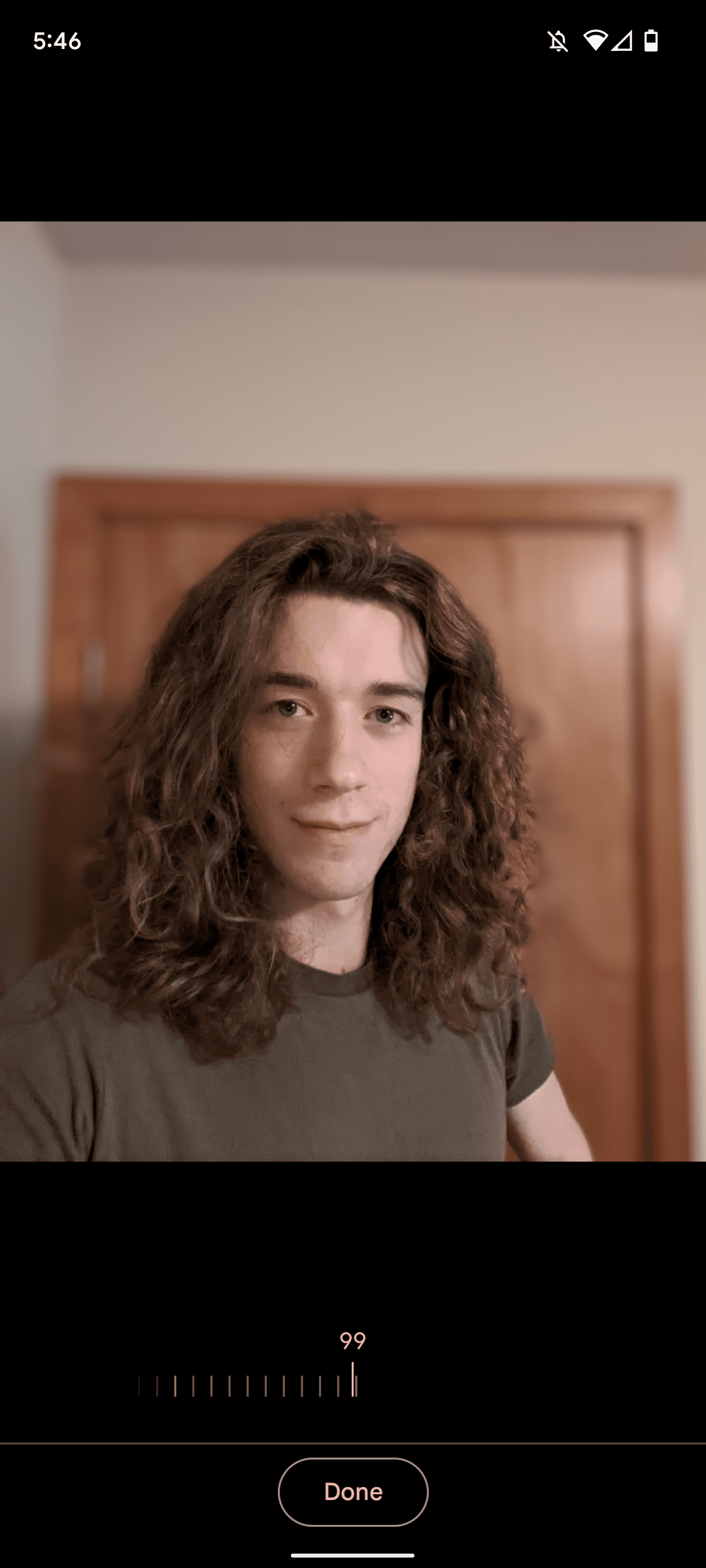 Google Photos image edit tools Blur settings