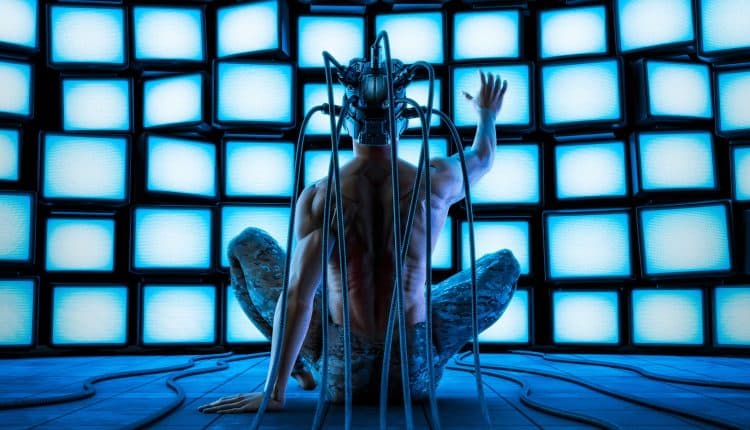 Hacker looking at infected devices