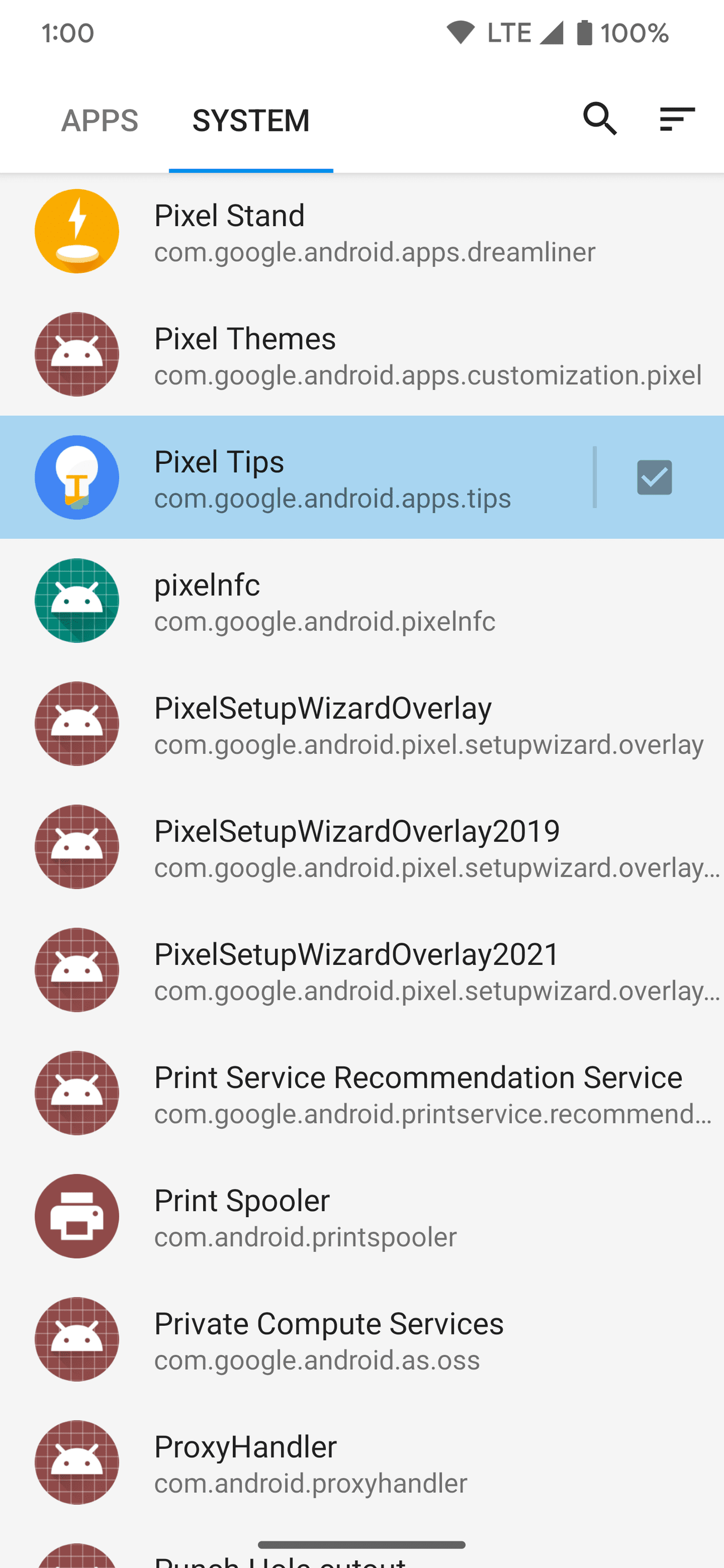 Επιλέγοντας ένα πλαίσιο εφαρμογής συστήματος στο Ice Box το στέλνει στη λίστα Frozen όπως κάθε άλλη εφαρμογή