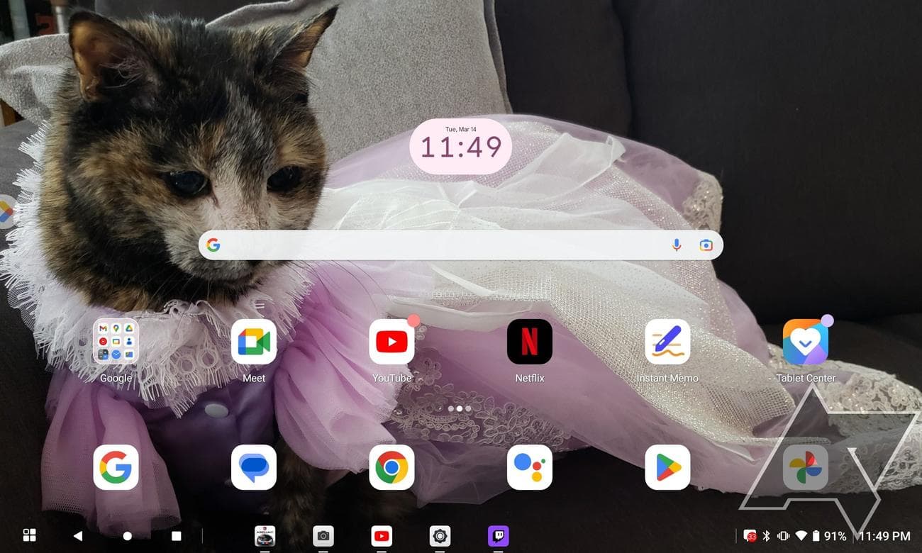 Productivity mode of the Lenovo P11 Pro Gen 2