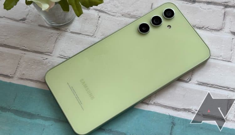 Sideways image of the Galaxy A54