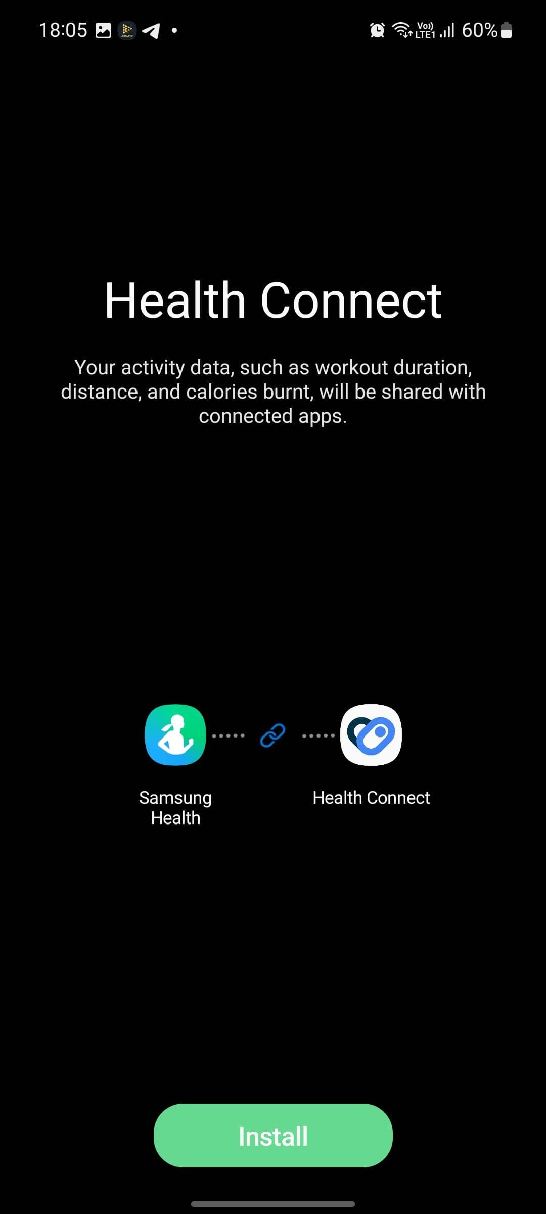 Εγκατάσταση Health Connect