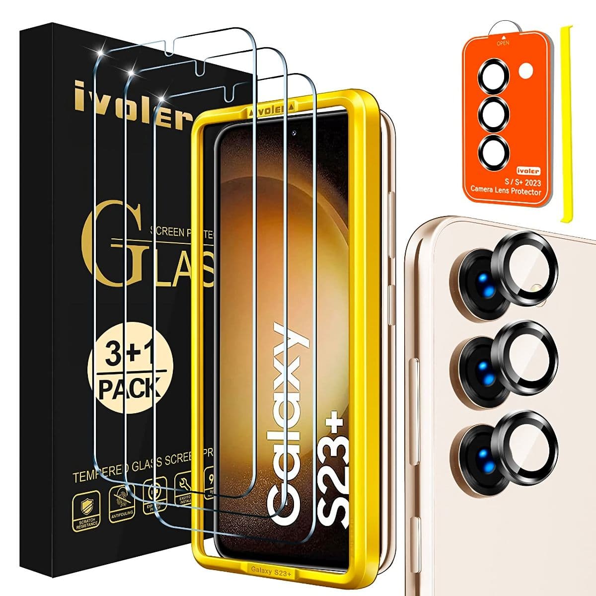 Προστατευτικό οθόνης Ivoler για Galaxy S23 Plus.