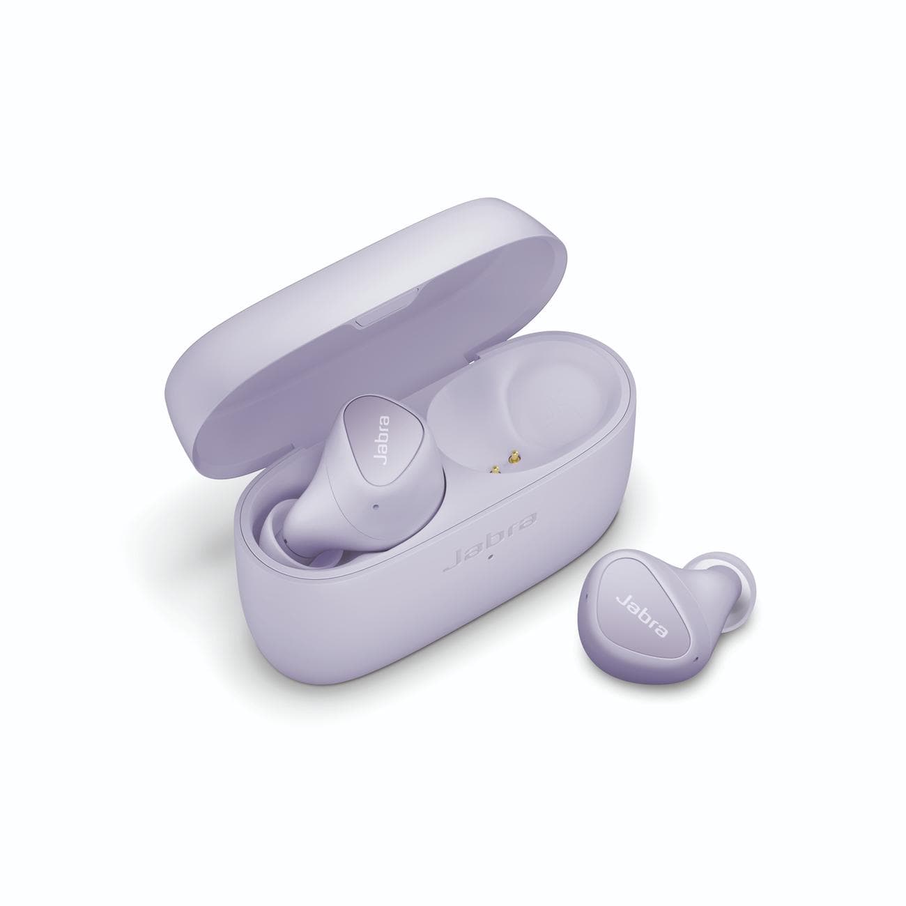 A render of a pair of earbuds.