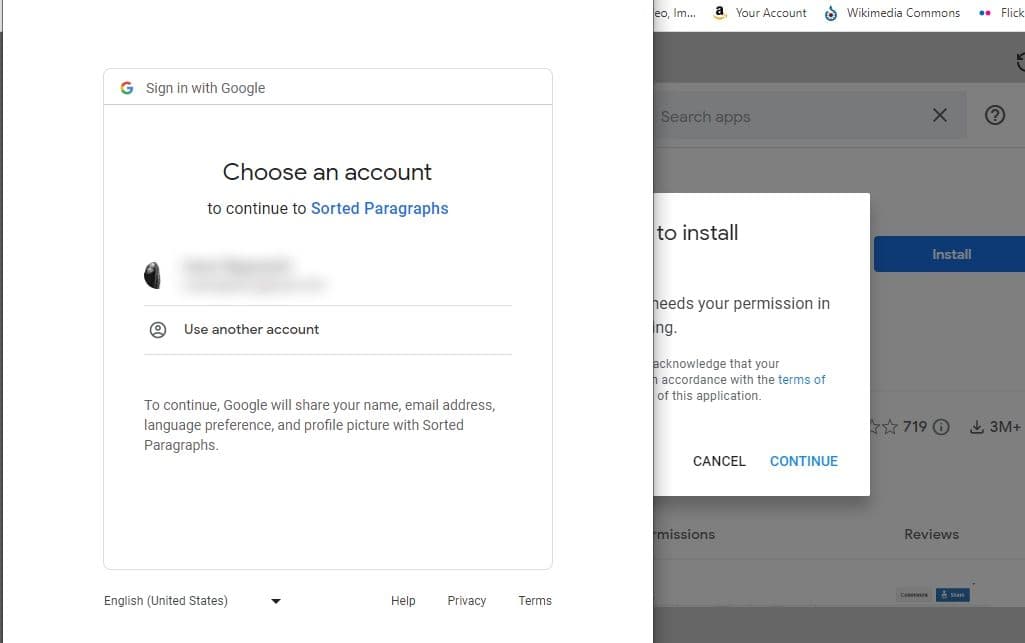 Συνδεθείτε με τον λογαριασμό σας Google για να εγκαταστήσετε πρόσθετα Google Workspace Marketplace