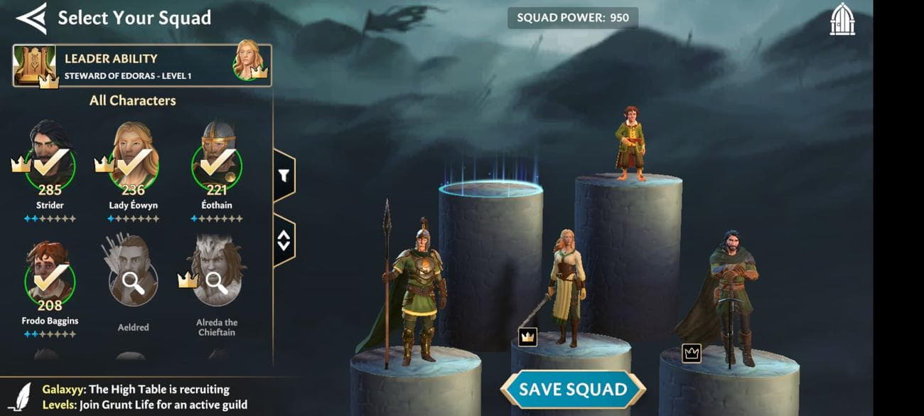 LotR-team-leader-setup