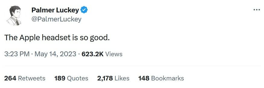 Καθώς ο θόρυβος γύρω από τα ακουστικά AR/VR της Apple αλλάζει, ο ιδρυτής της Oculus βαραίνει τη συσκευή