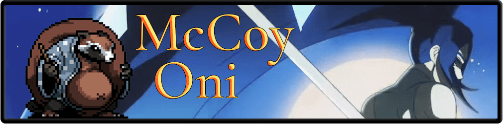 Πανό χαρακτήρων του Vampire Survivors McCoy-Oni