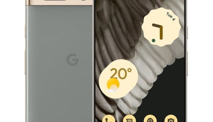 Render of the Pixel 7 Pro in Hazel