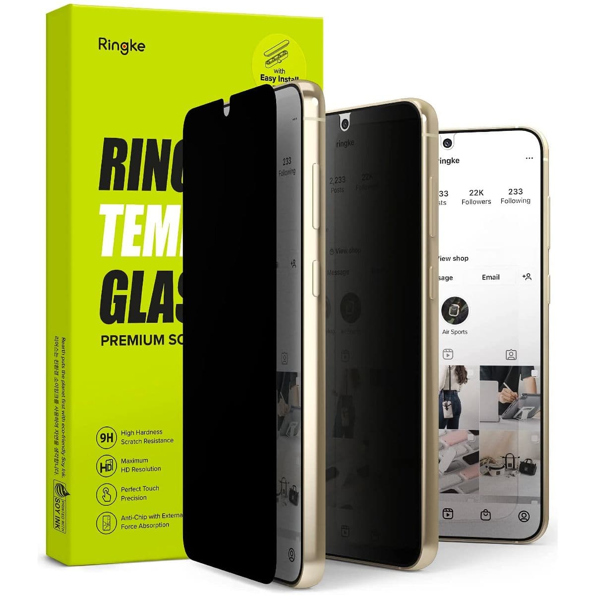 Ringke Privacy Glass για Galaxy S23 Plus.