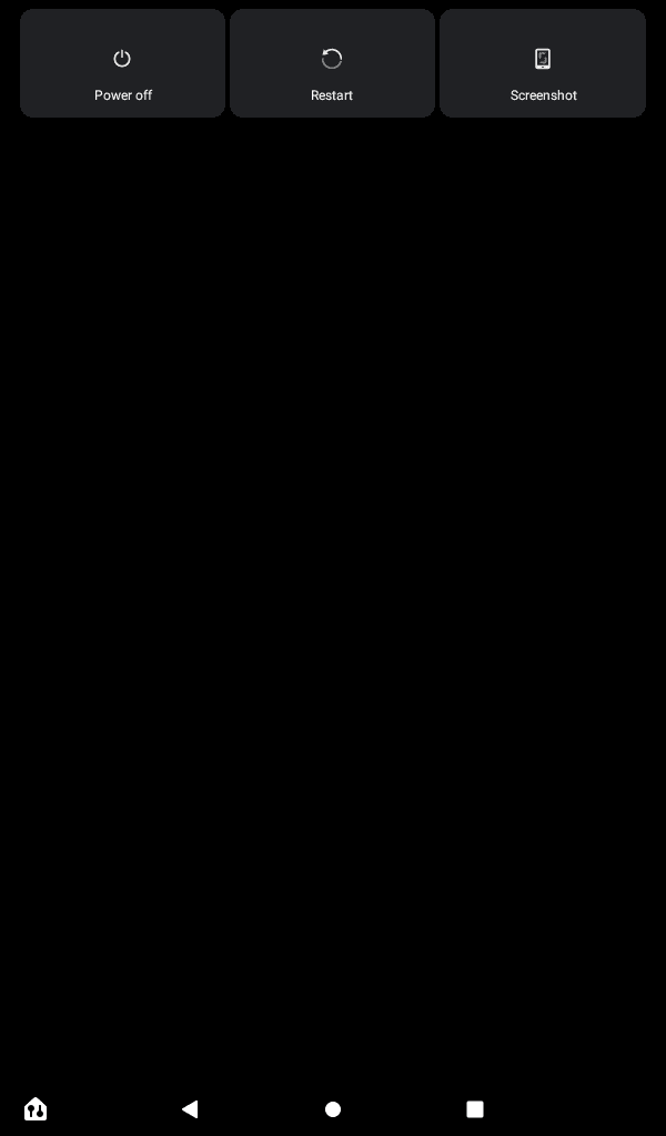 The power screen on an Amazon Fire 7