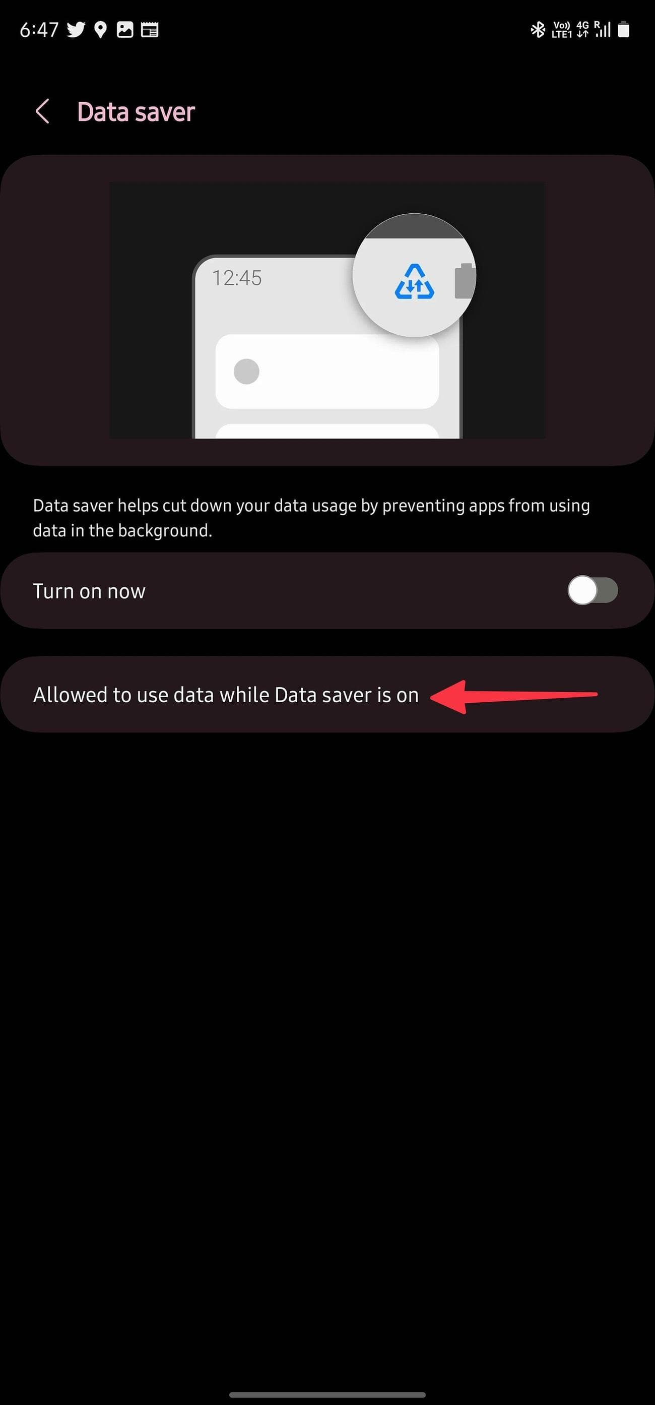 απεριόριστη χρήση δεδομένων στο τηλέφωνο Samsung
