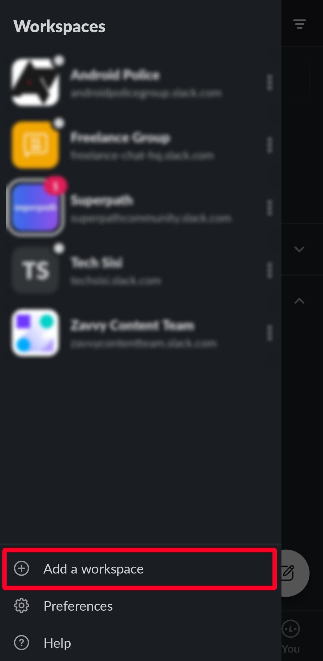 Χαλαροί χώροι εργασίας στην εφαρμογή για κινητά