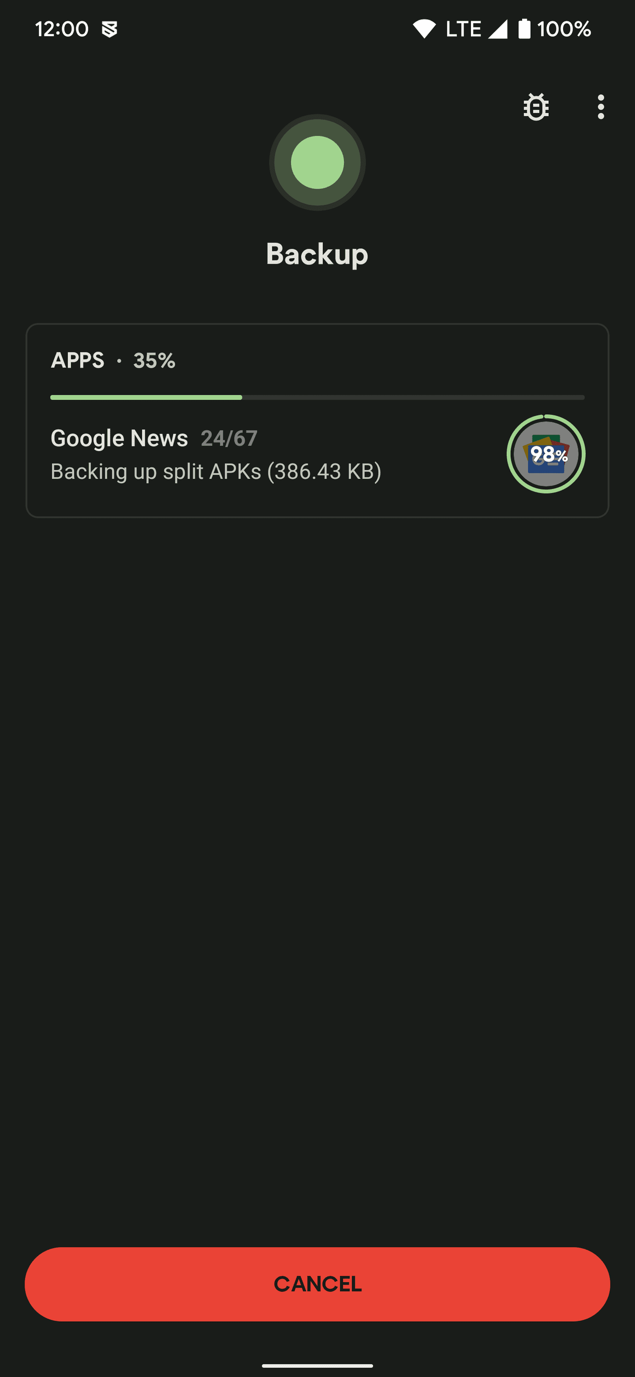 Δημιουργούνται αντίγραφα ασφαλείας όλων των εγκατεστημένων εφαρμογών χρησιμοποιώντας την εφαρμογή Swift Backup