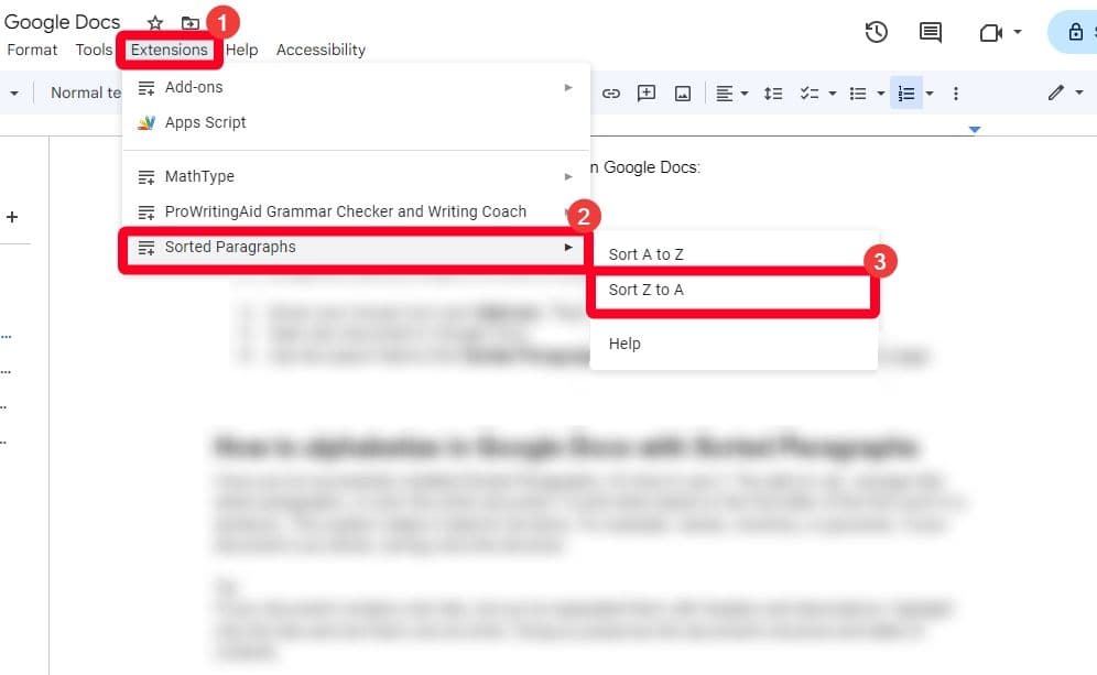 Χρησιμοποιώντας το πρόσθετο Sorted Paragraphs για να τακτοποιήσετε τη λίστα φρούτων με σειρά Ω προς Α