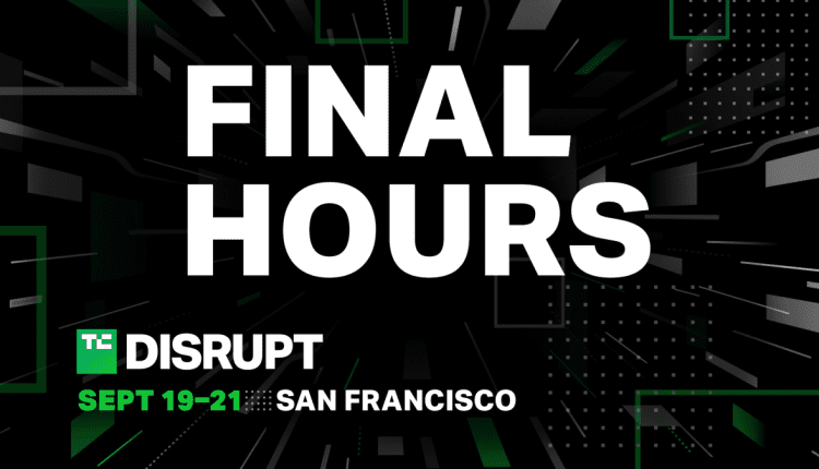 Η έκπτωση TechCrunch Disrupt ολοκληρώνεται σήμερα
