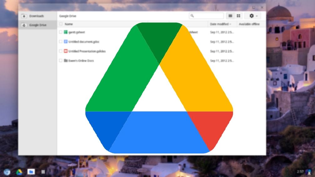 Google Drive files hero