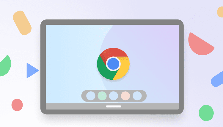 Chrome OS render in a tablet-like device