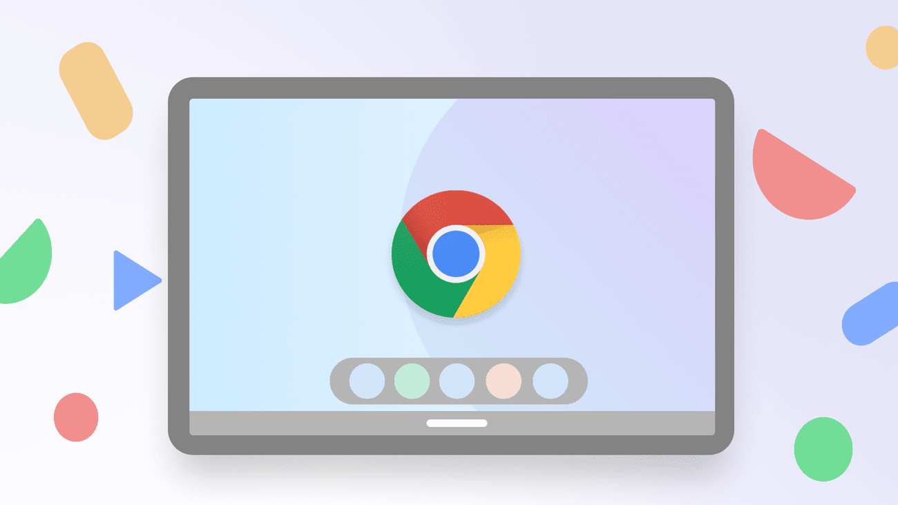Chrome OS render in a tablet-like device