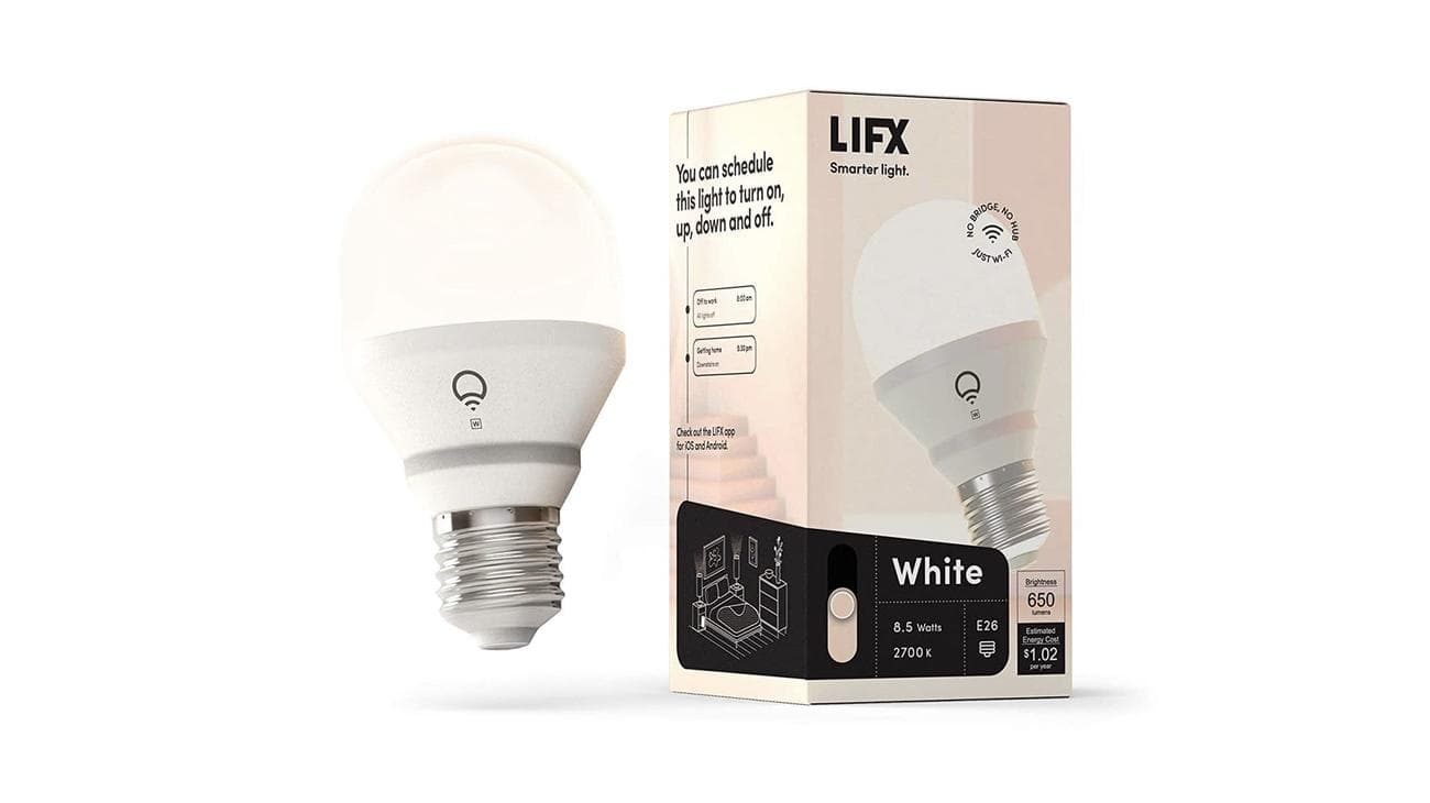 LIFX White A19 Wi-Fi Smart LED Light Bulb