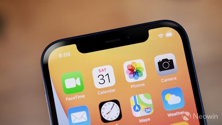 The iPhone homescreen