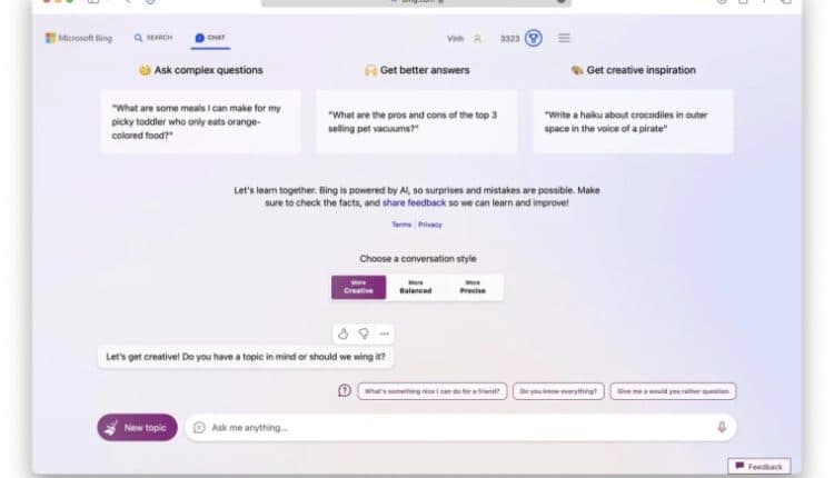microsoft bing chat chrome