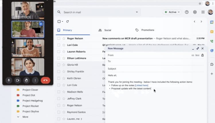 Google Meet Picture In Picture mode