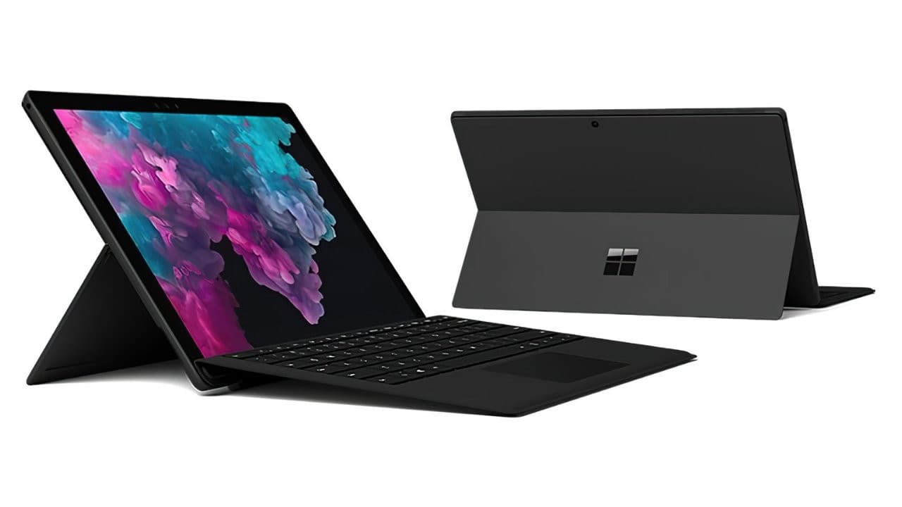 Ένα μαύρο Surface Pro 6