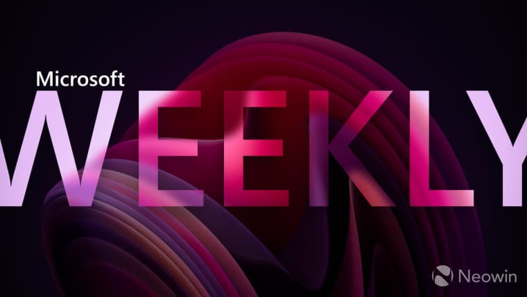 A Microsoft Weekly banner
