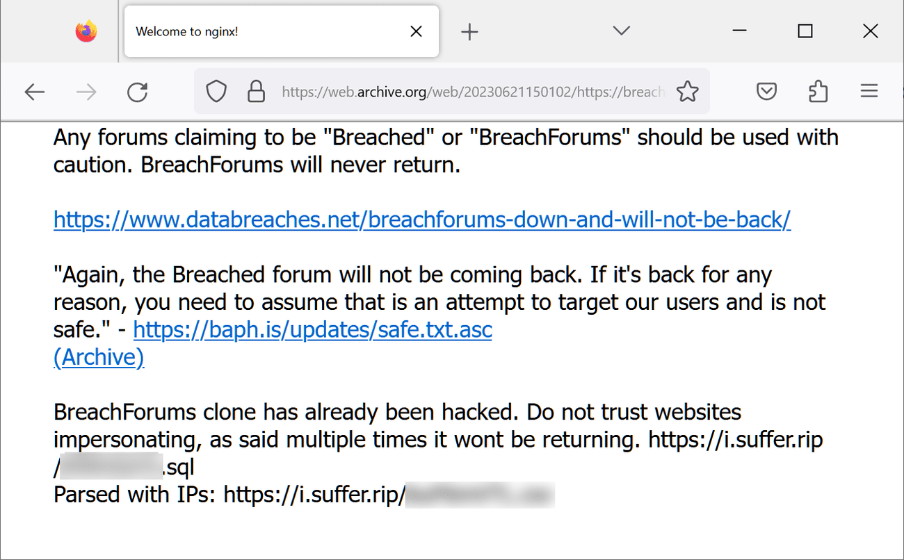 Παραβιασμένη προειδοποίηση