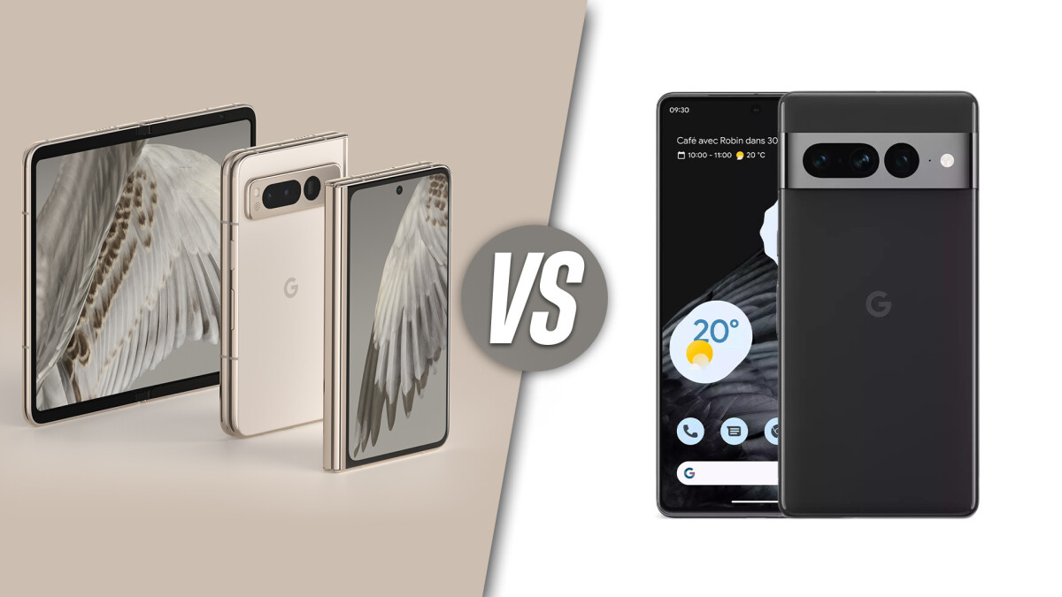 Google Pixel Fold vs Pixel 7 Pro
