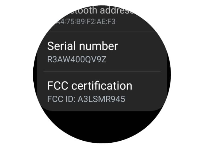 Εικόνα FCC Samsung Galaxy Watch 6