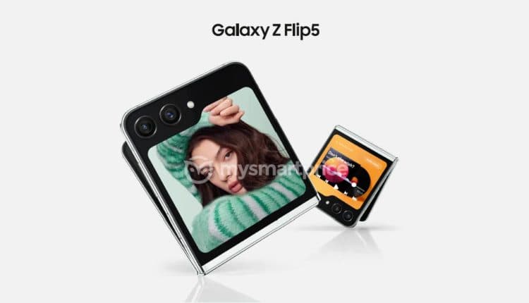 Samsung Galaxy Z Flip 5 press render MySmartPrice edit