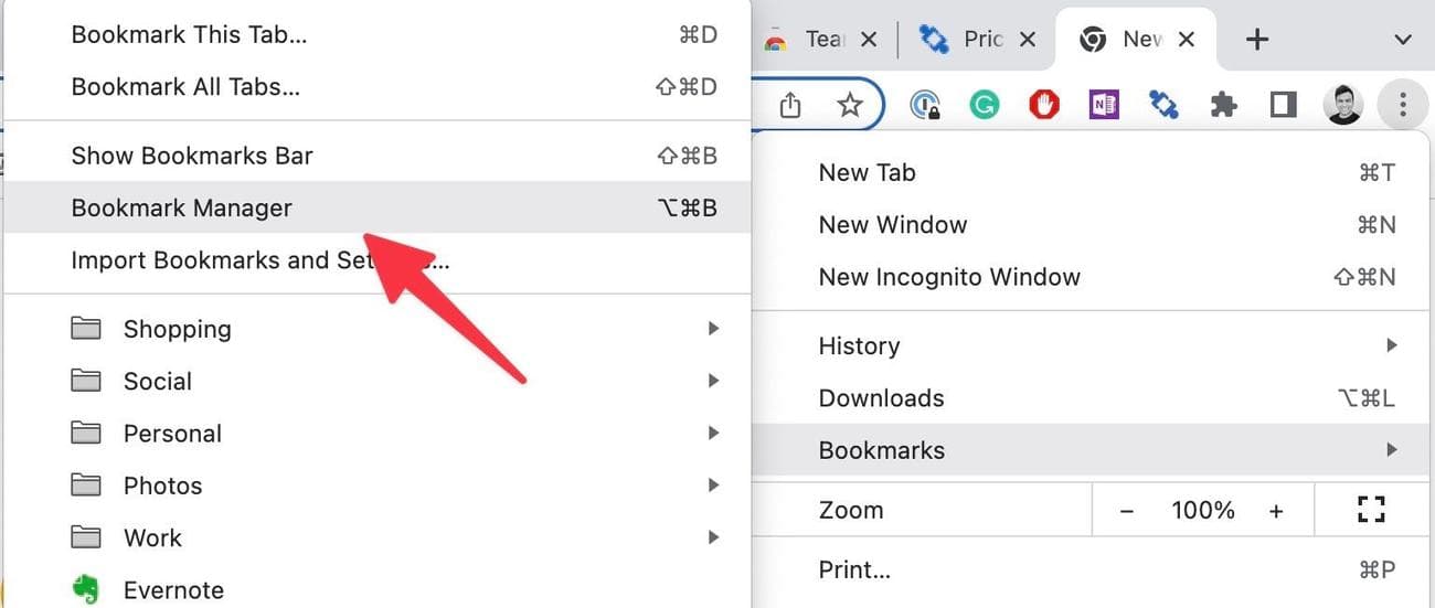 Ένα κόκκινο βέλος που δείχνει στο 